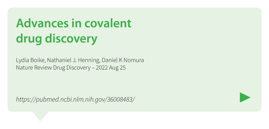 Advances in covalent drug discovery