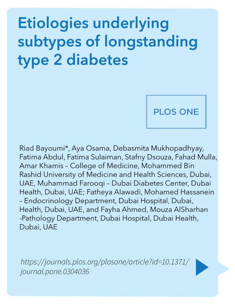 Etiologies underlying subtypes of longstanding type 2 diabetes