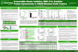 BMF-219 Exhibits Potent Cytotoxicity in KRAS-Mutated Solid Tumors